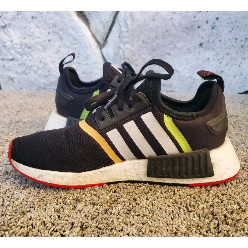 Adidas Originals NMD R1 J Youth Kids GS Black White 6Y Sneakers Boost GZ2100 - Picture 5 of 10